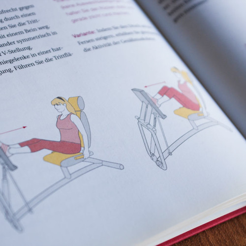Agata Weinholzner Grafikdesign: Illustrationen Mrs. Sporty-Konzept Buch